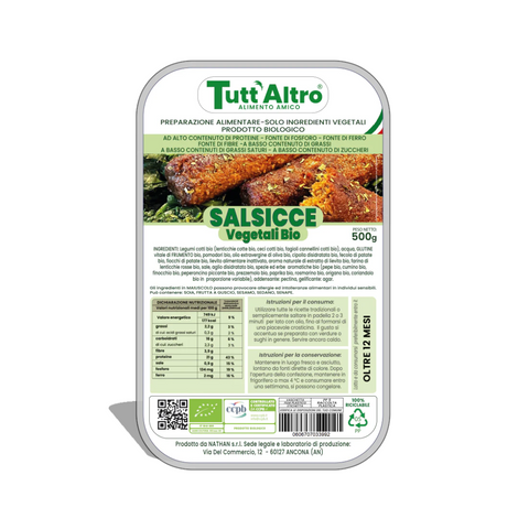 Salsicce vegetali - Tutt'Altro