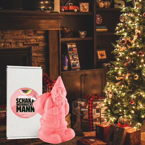 Babbo Natale di Cioccolato Rosa - Vantastic Foods