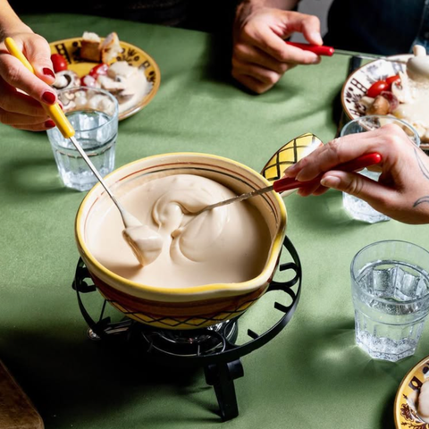 La Fondue Vegan - Fonduta vegana - New Roots