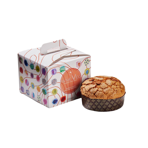 Panettone vegano Arancia e Uvetta con Glassa di Mandorle Pane-Veg - Biscottificio Guerra