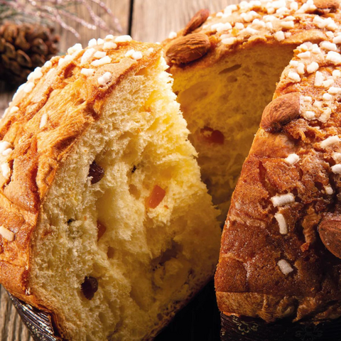Panettone vegano Arancia e Uvetta con Glassa di Mandorle Pane-Veg - Biscottificio Guerra