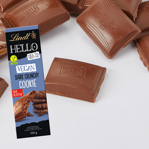 Tavoletta di cioccolato con biscotto croccante dark - Lindt Hello