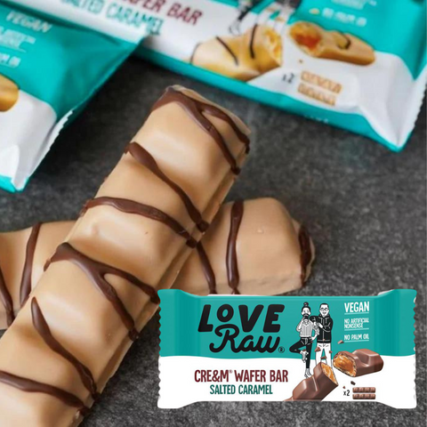 Salted Caramel Cre&m Wafer Bars - LoveRaw