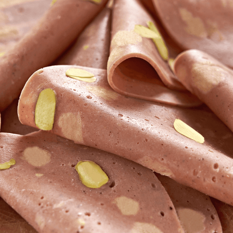 Mortadella Vegana con pistacchi - Mordibella Vegeatal