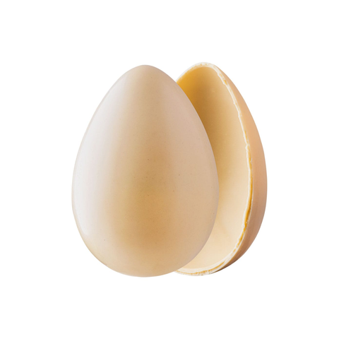 Uovo di Pasqua ALTERNATIVA 100% VEGETALE al cioccolato bianco - Mr Sciocco
