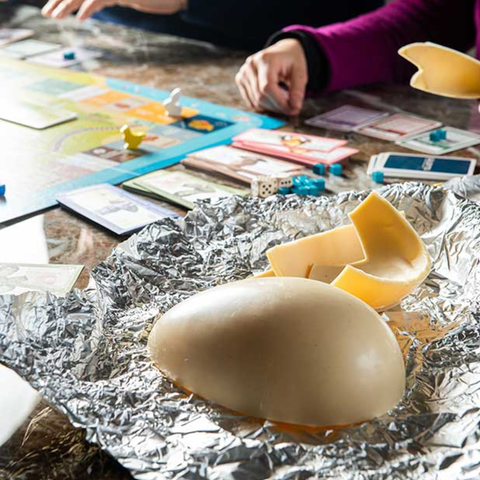 Uovo di Pasqua ALTERNATIVA 100% VEGETALE al cioccolato bianco - Mr Sciocco