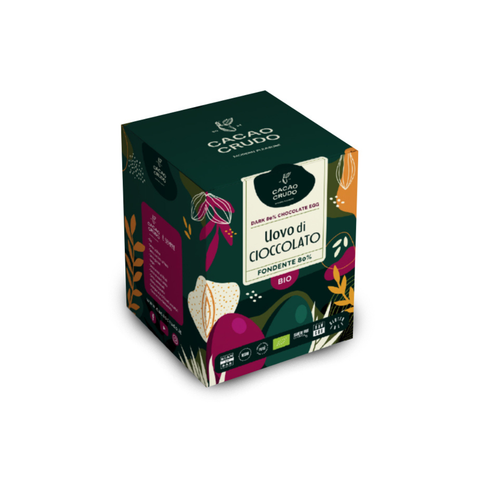 Uovo di Pasqua Raw Fondente 80% - Cacao Crudo