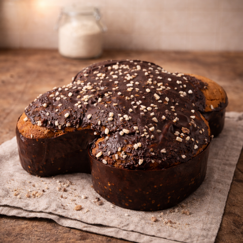 Colomba Vegana fragoline candite e cioccolato fondente - Biscottificio Guerra
