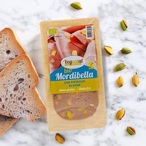 Mortadella Vegana con pistacchi - Mordibella Vegeatal