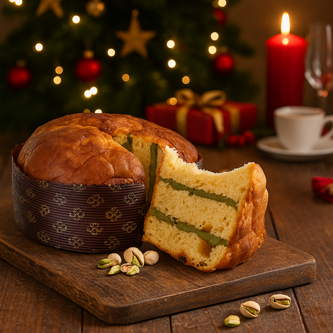 Pandolce Vegano con crema Pistacchio - Sapore di Sole