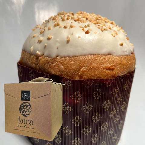 Panettone Vegano al Cioccolato Bianco e Limone Candito - Kora Dulcis