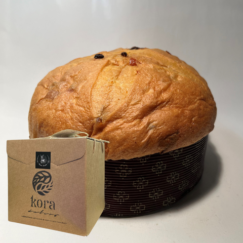 Panettone Vegano Uvetta e Canditi - Kora Dulcis