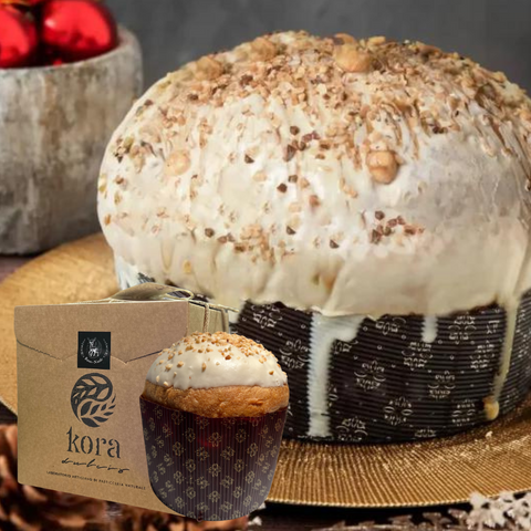 Panettone Vegano al Cioccolato Bianco e Limone Candito - Kora Dulcis