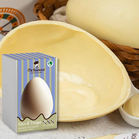 Uovo di Pasqua Vegan al cioccolato bianco - Mr Sciocco